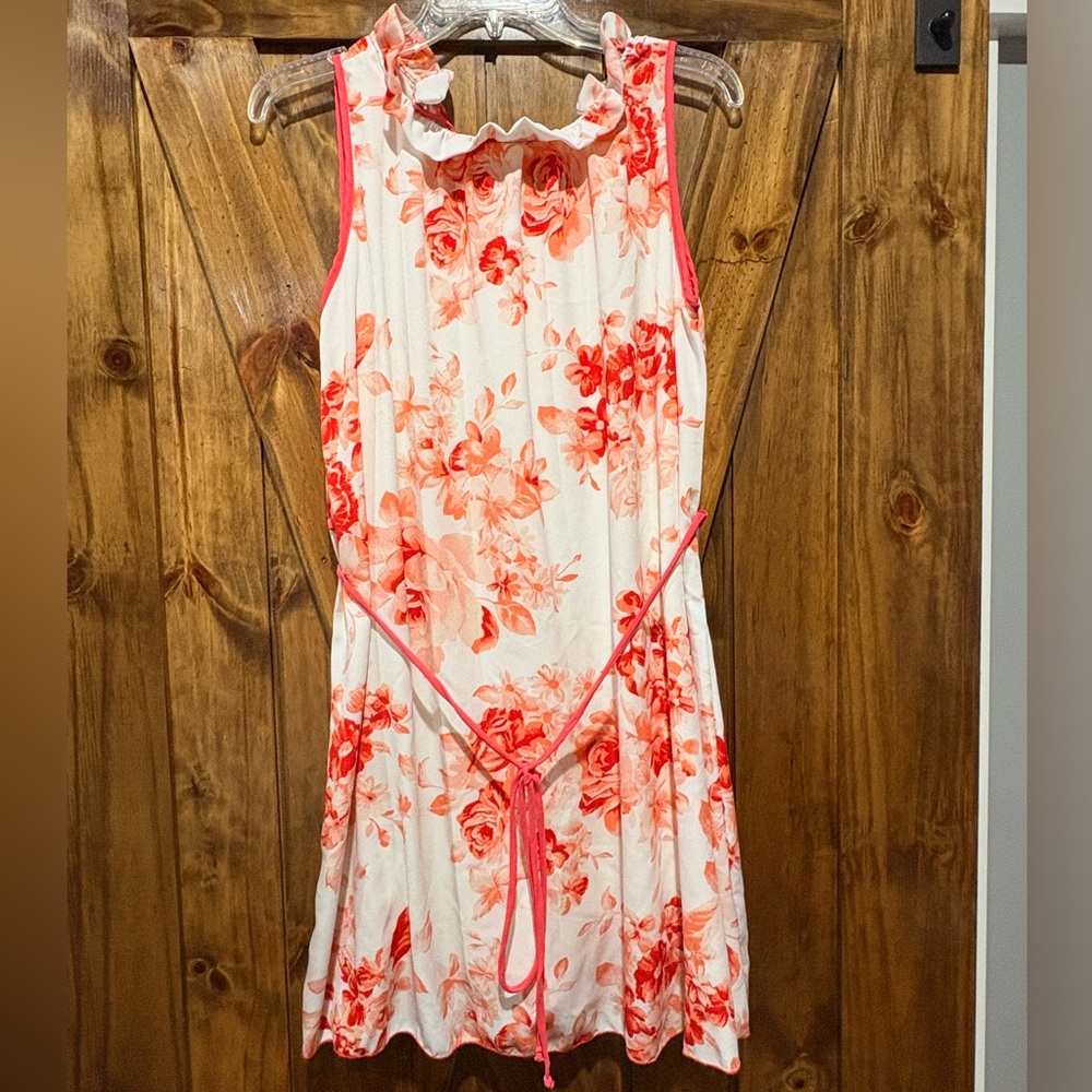 NEW Lovely Melody Floral Mini Dress - Pink and White